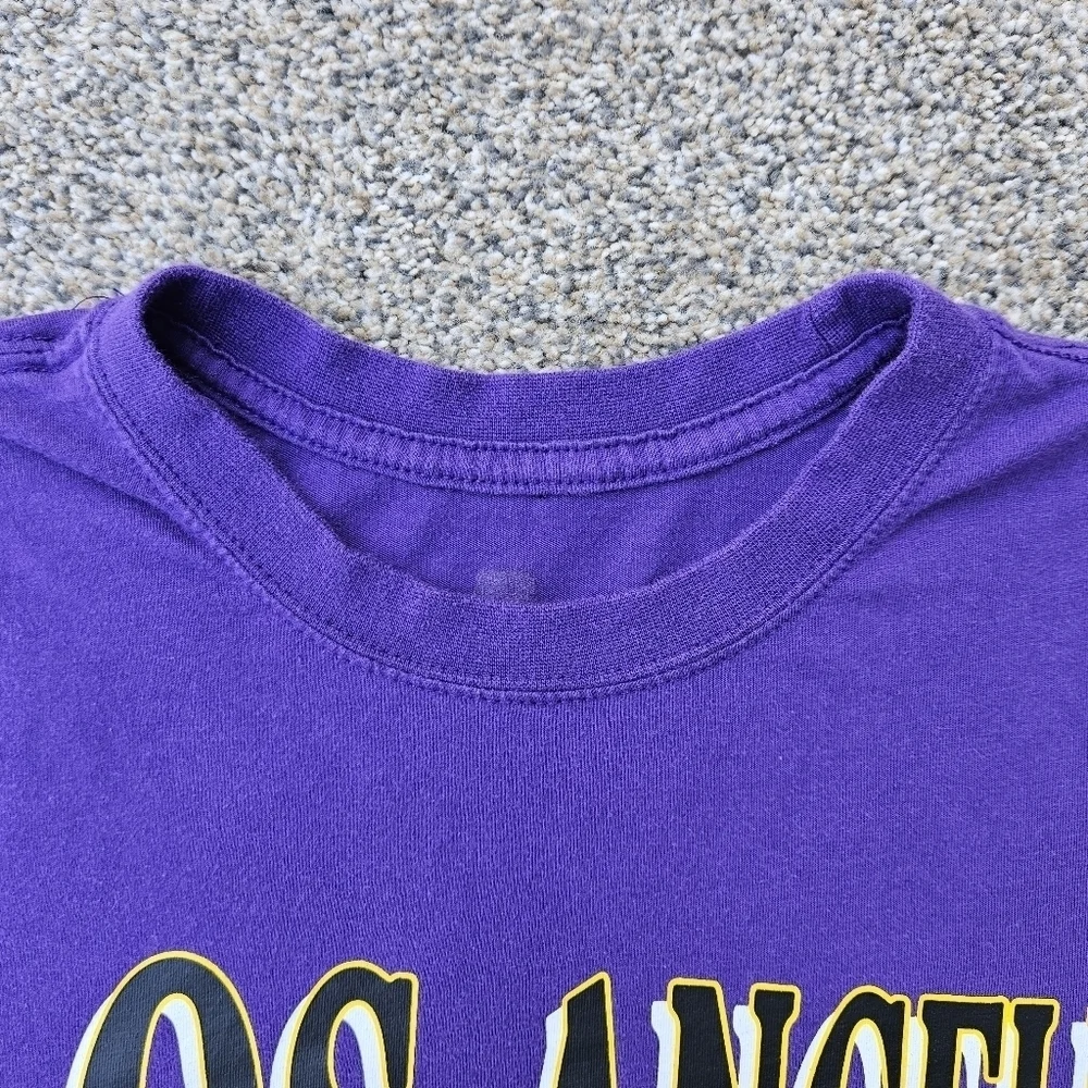 Vintage LA Lakers Los Angeles Spellout T Shirt NBA Basketball USA Unisex M